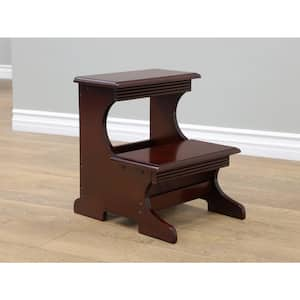 13.3 in. x 16.3 ft. Dark Walnut Step Stool