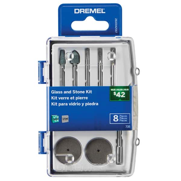 Dremel Glass and Stone Rotary Accessory Micro Kit (8-Piece)