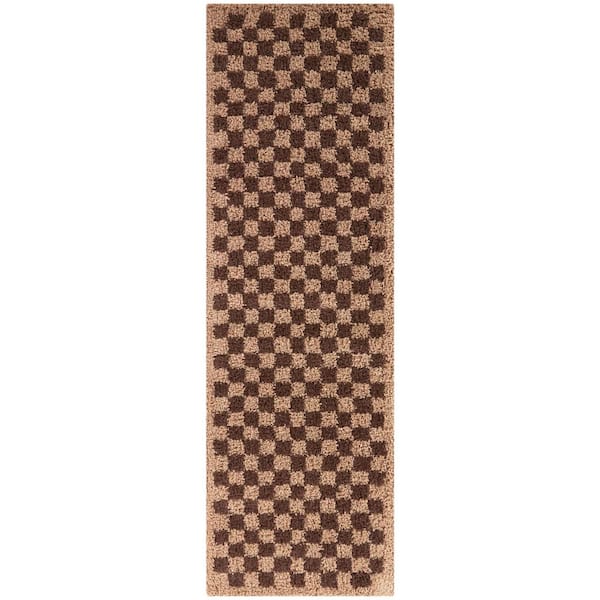 Covey Burgundy/Blush 2 ft. x 10 ft. Geometric Runner Rug