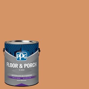 1 gal. PPG1201-5 Pumpkin Patch Satin Interior/Exterior Floor and Porch Paint