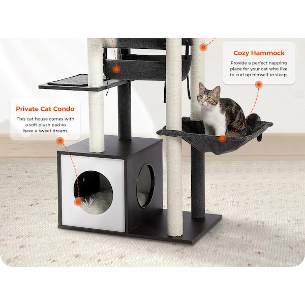 Floor To Ceiling Cat Tree 40 Inch Cat Carrier With Double