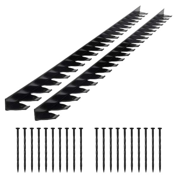 PVC Landscape Edging Border, 10-Pieces of 6 ft. x 1.6 in. Garden Edging with 60-Spikes, Durable and Flowerbed Borders