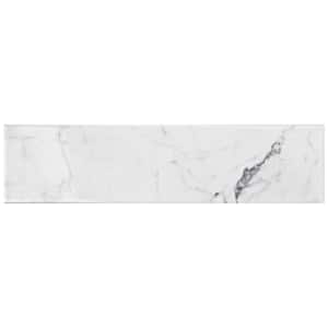 Classico Carrara Glossy 3 in. x 12 in. Ceramic Wall Tile (11.44 sq. ft./Case)