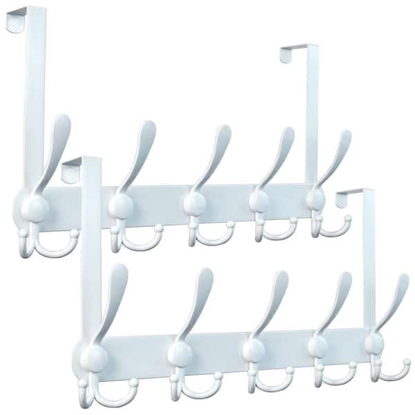 2 Prong Over Door Metal Clothes Hook Coat Rack Bathroom Towel Hanger Hat Holder 2 Prong Over Door Metal Clothes Hook Coat Rack Bathroom Towel Hanger Hat Holder