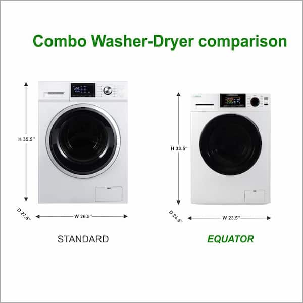 standard cu ft for washer