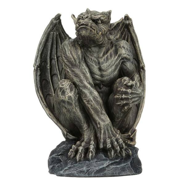 Design Toscano 7 in. H Silas the Gargoyle Sentry Medium Design Toscano 7 in. H Silas the Gargoyle Sentry Medium