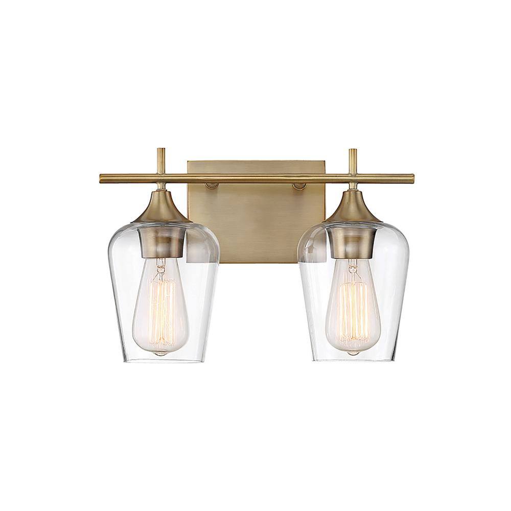 Filament Design 2 Light Warm Brass Bath Light Cli Sh266911 The Home Depot