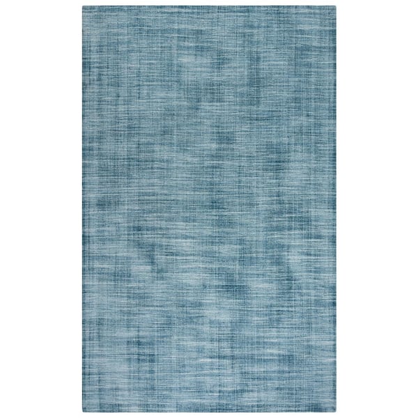 ALORA DECOR Apex Blue 5 ft. x 8 ft. Gradient Polyester Area Rug
