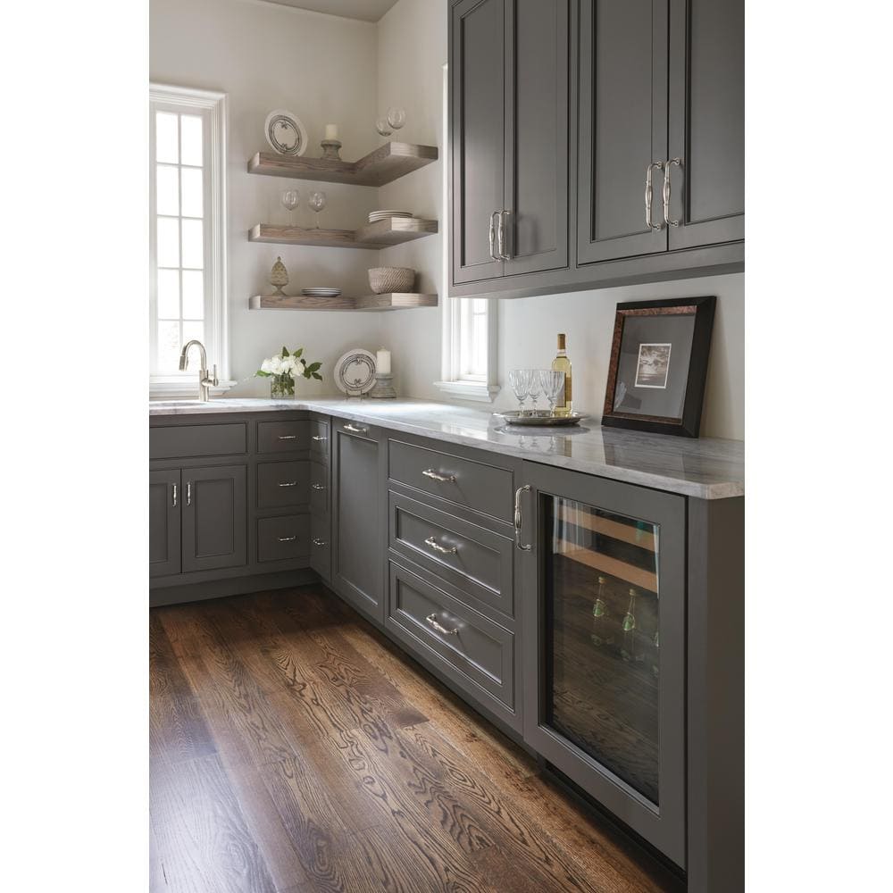 Polished Nickel Traditional Cabinet Pull with Mounting Hardware