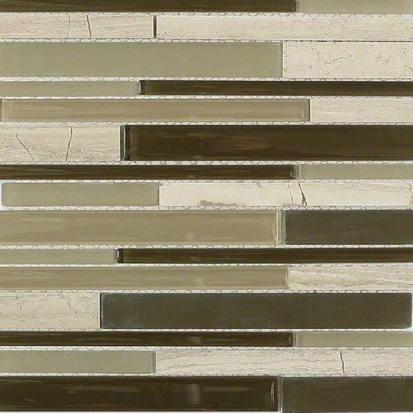 Ivy Hill Tile Cleveland Staunton Random Brick 12 in. x 12 in. Mixed Materials Mosaic Floor and Wall Tile