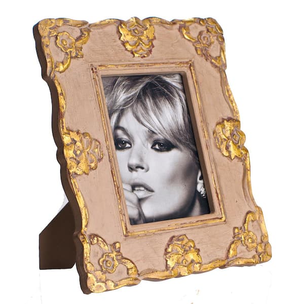 Abigails Vendome 5x7 Photo Gray / Gold Wooden Picture Frame