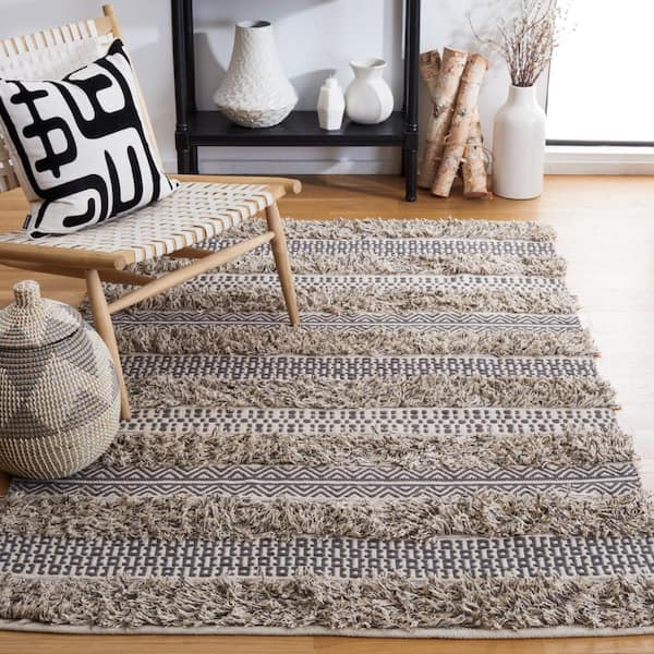 Natura Gray/Ivory 8 ft. x 10 ft. Abstract Native American Area Rug