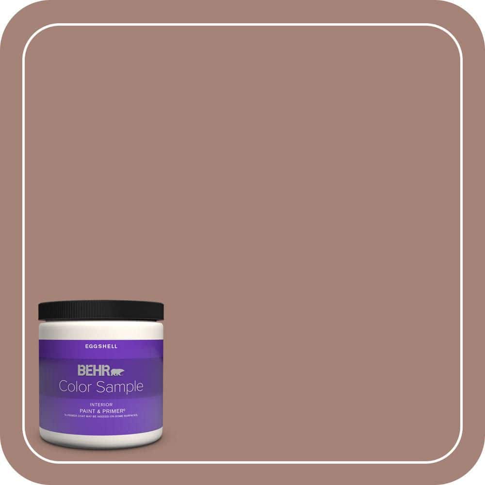 8 oz. Home Decorators Collection #HDC-NT-07 Hickory Branch Eggshell Enamel Interior Paint & Primer Color Sample -  BEHR PREMIUM PLUS, ZZ045211