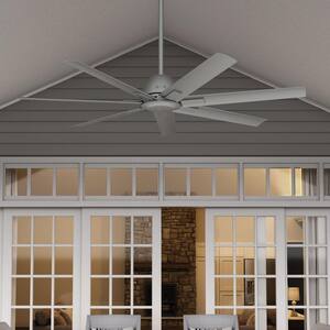 Downtown 60 in. 6-Speed Ceiling Fan in Matte Silver with Wall Control