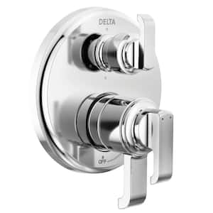 Tetra 2-Handle Wall-Mount Valve Trim Kit 6-Setting Int. Div. in Lumicoat Chrome (Valve Not Included)