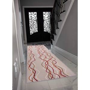 Amazing stylish Hall Runner VINTAGE Ornament cream grey Width 80cm long Stairs 