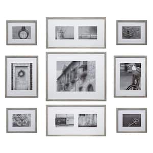 11 in. x 14 in. Grey Picture Frame (Set of 9)