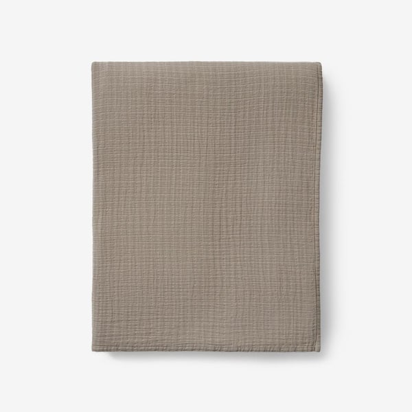 The Company Store Gossamer Taupe Throw Blanket