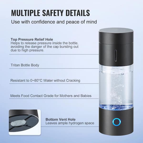 SVOPES 230 ml Hydrogen Water Generator, Portable Hydrogen Water