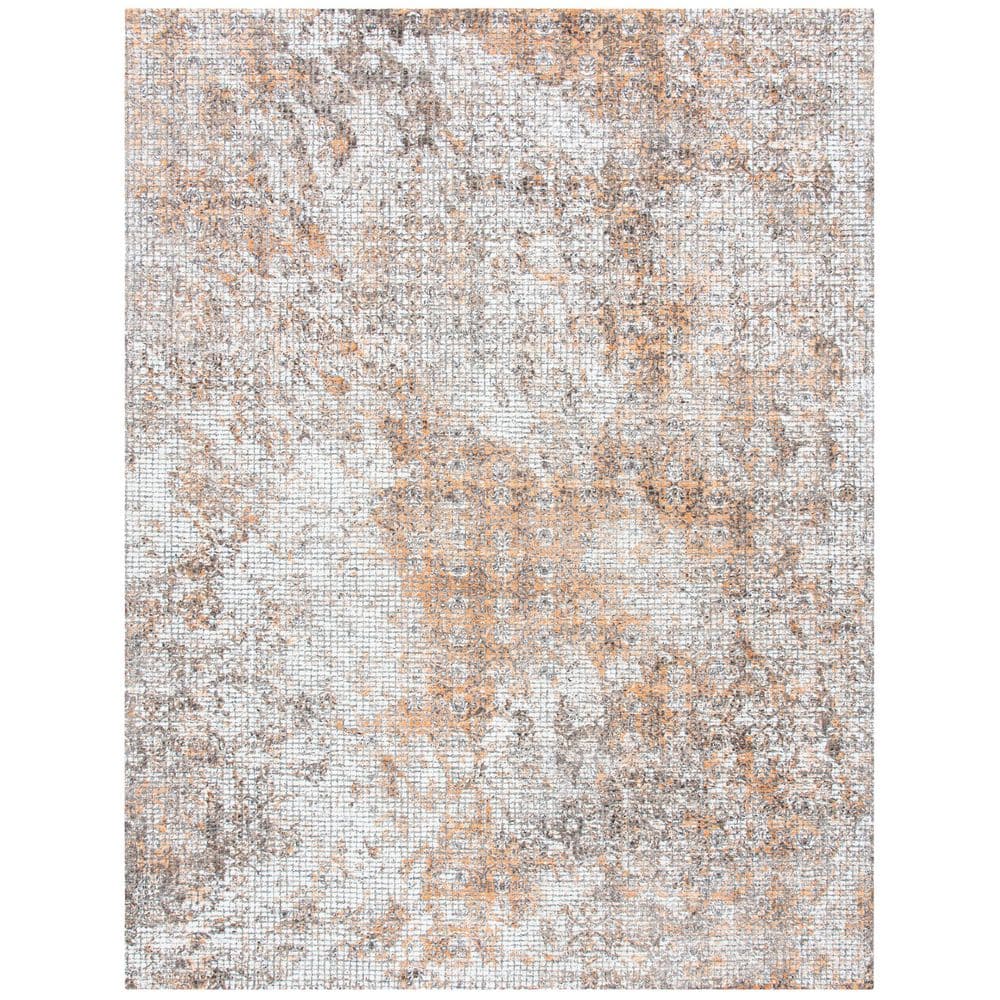 Restoration Vintage 8 ft. x 10 ft. Rust/Orange Marble Tile Area Rug price history on PriceWatchPro
