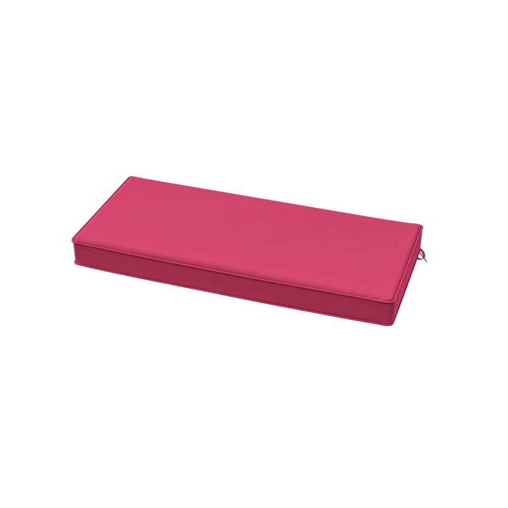 42 in. x 18 in. x 3.5 in. Rectangular Outdoor Porch Swing Bench Cushion Pink price history on PriceWatchPro