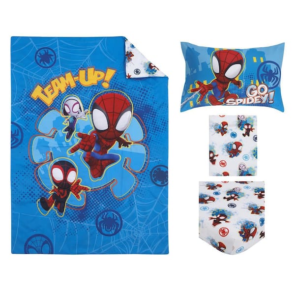 Marvel Spiderman Regulator Toddler 4 Piece Bed Set