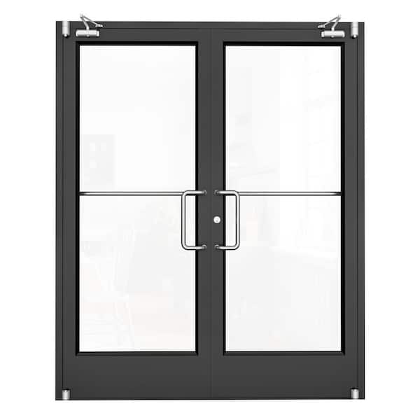 ARK DESIGN 72 in. x 84 in. Bi-Parting Anodized Aluminum Prehung