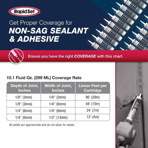 10.1 fl. oz. Non-Sag Sealant in Black