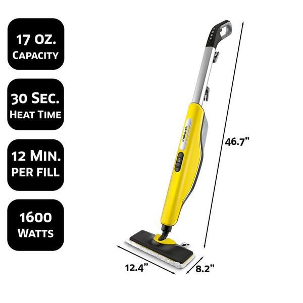 freedom Do Settlers Karcher SC 3 Upright EasyFix Steam Cleaner Steam Mop for Hard Floors and  Carpet with Rapid 30 Second Heat-Up 1.513-305.0 - The Home Depot