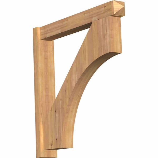 Ekena Millwork 6 in. x 36 in. x 36 in. Westlake Arts and Crafts Smooth Western Red Cedar Outlooker