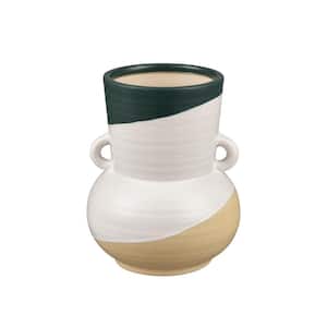 Linden Ceramic 4.25 in. Decorative Vase in White - Small