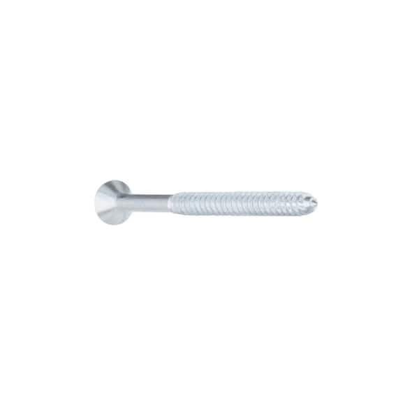 #14 x 4 in. Zinc Plated Phillips Flat Head Wood Screw (2-Pack)