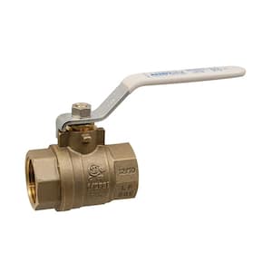 1 in. Brass Lead-Free Threaded Two-Piece Full Port Ball Valve