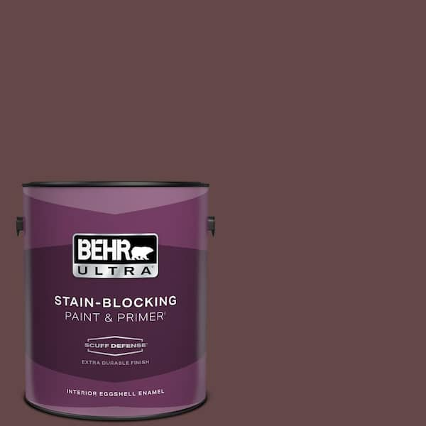 BEHR ULTRA 1 gal. #120F-7 Plum Raisin Extra Durable Eggshell Enamel Interior Paint & Primer