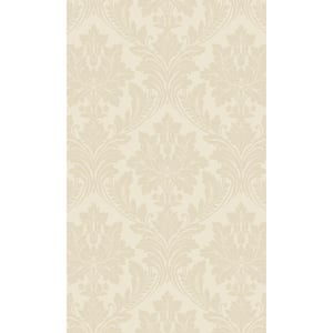 Pink Bold Tropical Damask Printed Non-Woven Non-Pasted Textured Wallpaper 57 sq. ft.