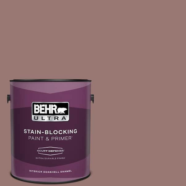 BEHR ULTRA 1 gal. #120F-5 Hickory Stick Extra Durable Eggshell Enamel Interior Paint & Primer