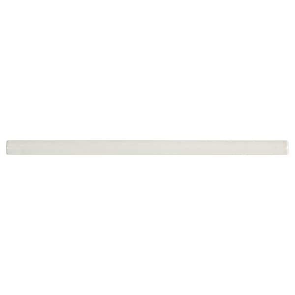 MSI Lakeview Dove Quarter Round Molding 0.6 in. x 12 in. Glossy Ceramic ...