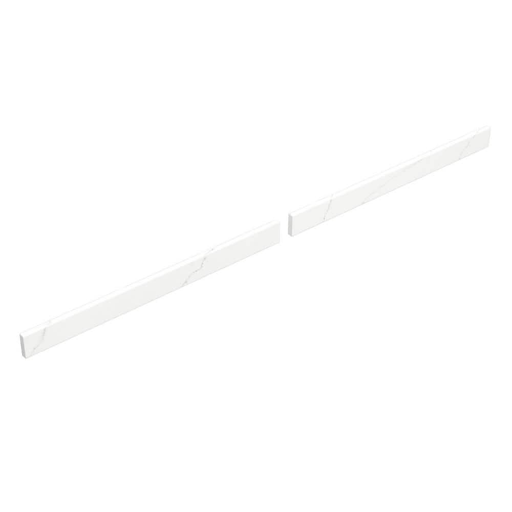 Giotto Quartz 72-Inch Water Resistant Backsplash