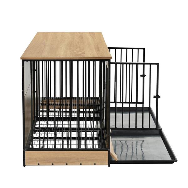 家具 w.corgi2pt.poodle7 maocao hoom Dog Crate Furniture with 2-Combined Room, XL