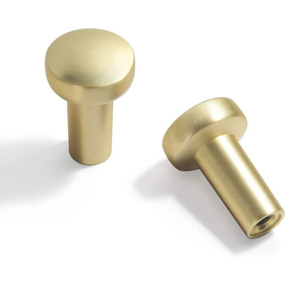 6-Pack 3/4 in. (20mm) Classic Minimalist Light Brushed Brass Round Cabinet Knobs price history on PriceWatchPro