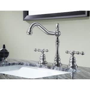 Highland 8 in. Widespread 2-Handle Bathroom Faucet in Brushed Nickel