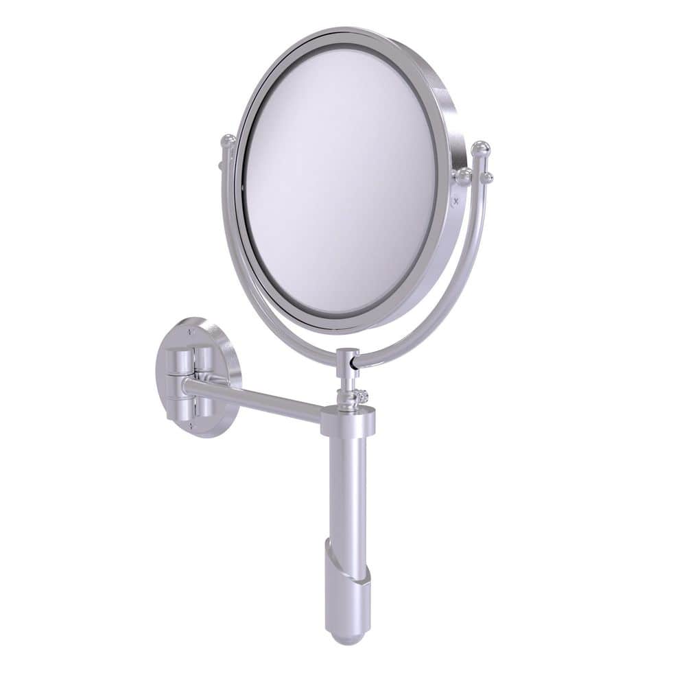 Soho 8in. W x 15in. H Round Framed  Wall Mounted Magnifying Bathroom Make-Up Mirror with 5X Mag. in Satin Chrome price history on PriceWatchPro