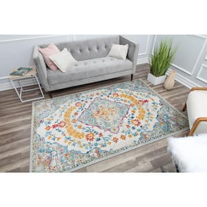 Hailey Garden Party Multi-Colored 8 ft. x 10 ft. Area Rug