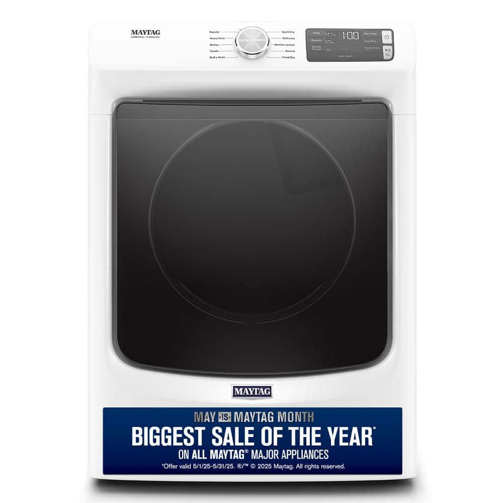 7.3 cu. ft. 240-Volt White Stackable Electric Vented Dryer with Quick Dry Cycle, ENERGY STAR