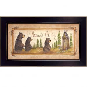 Natures Calling by Unknown 1 Piece Framed Graphic Print Typography Art Print 18 in. x 10 in. .