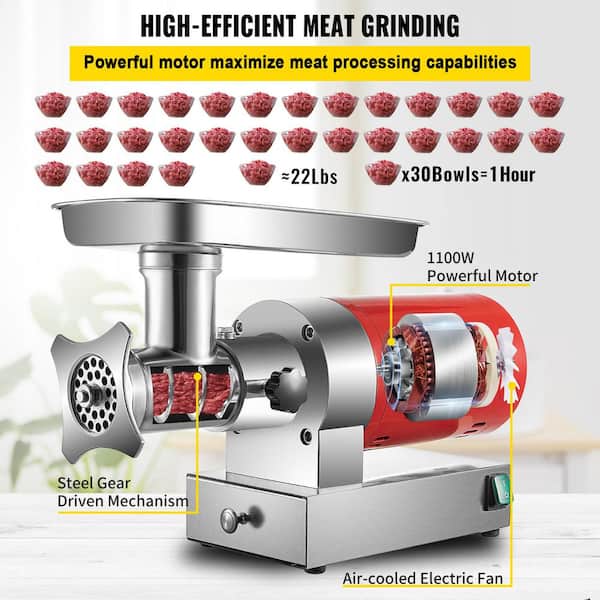 Reemix 1.5-Cup One-Touch Electric Food Chopper, 100W Mini Food Processor  Meat Grinder, Mix, Chop, Mince and Blend Vegetables, Fruits, Nuts, Meats