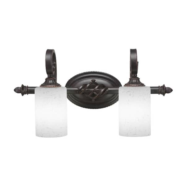 Unbranded Bridgewater 20.75 in. 2-Light Dark Granite Vanity Light