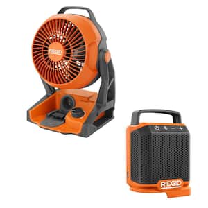 18V Cordless 2-Tool Combo Kit with Hybrid Jobsite Fan and Speaker with Bluetooth Wireless Technology (Tools Only)