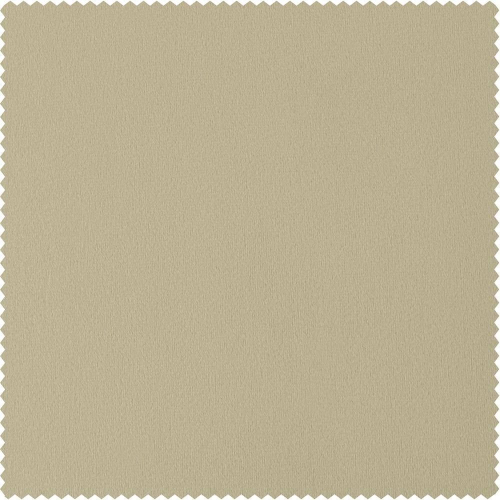 Ivory Velvet Blackout Extra Wide Curtain Panel, 100W x 120L