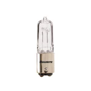 Mini 75-Watt Equivalent T4 Double-Contact Bayonet Base BA15D in Clear Finish Dimmable 2900K Halogen Light Bulb (5-Pack)